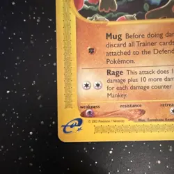 Mankey 092/147 Aquapolis Common Regular 40 HP Pokemon TCG English - Image 4