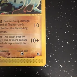 Mankey 092/147 Aquapolis Common Regular 40 HP Pokemon TCG English - Image 5