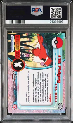 2000 TOPPS CHROME POKEMON T.V. #16 PIDGEY PSA 10 - Image 2