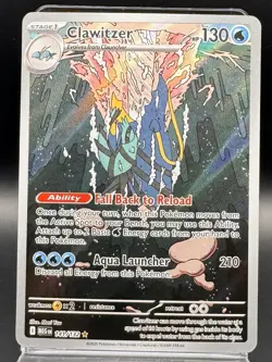 Clawitzer 141/094 Illustration Rare Mega Evolution Pokemon TCG NM - Image 1