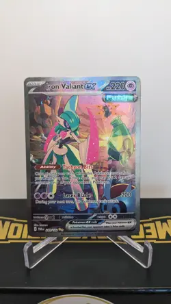 Pokemon TCG #249/182 Iron Valiant EX Special Illustration Rare Paradox Rift NM - Image 1