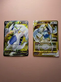 Pokemon TCG Lot of 2 - Silver Tempest Lugia - Full Art & Gold V Star - Image 1
