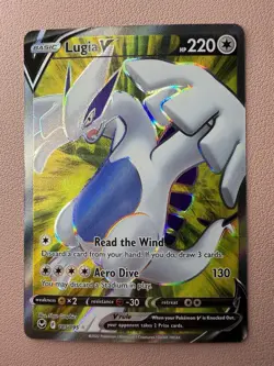 Pokemon TCG Lot of 2 - Silver Tempest Lugia - Full Art & Gold V Star - Image 2