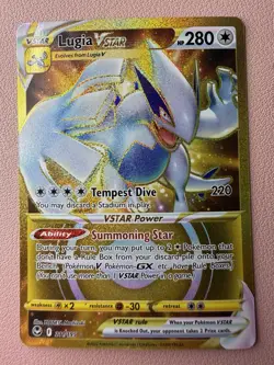 Pokemon TCG Lot of 2 - Silver Tempest Lugia - Full Art & Gold V Star - Image 4