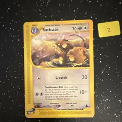 Raticate 89/144 Skyridge Common Regular Pokemon TCG English - Image 1