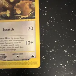 Raticate 89/144 Skyridge Common Regular Pokemon TCG English - Image 5