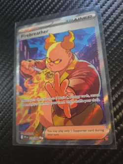 Pokemon TCG Firebreather 119/094 PFLN Trainer-Supporter Full Art Holo 2025 NM - Image 2