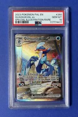 2023 Pokemon PAL EN Quaquaval ex Special Illustration Rare #260 PSA 10 GEM MT - Image 1