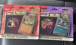 LOT of 2:Pokemon TCG Ascended Heroes Tech Sticker Collection:Gastly & Charmander - Image 1
