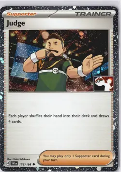 Judge Trainer STAMPED Cosmos Holo Play! Pokemon Prize Pack Series 4 - Image 1