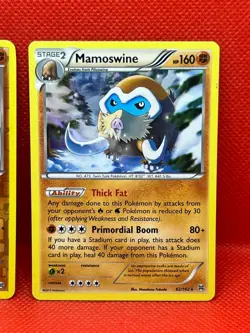 Pokemon Tcg Mamoswine 82/162 Reverse & Holo Rare XY Breakthrough - Image 3
