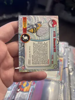 Pokemon Topps Series 1 Blue Logo Holo #15 Beedrill - Image 2