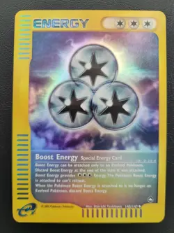 Pokemon Boost Energy 145/147 Aquapolis Reverse Holofoil - Image 1
