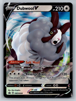 Dubwool V Pokemon TCG Sword & Shield Black Star Promo SWSH049 - Image 1