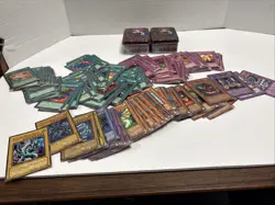 YuGiOh! Tin Deck Box Card Holder PSG 2003 Lot of 2 w/ Cards - Image 1