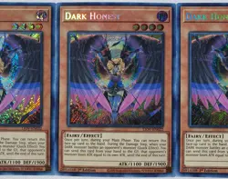 Yugioh 3x Dark Honest LIOV-EN022 Secret Rare 1st Edition Near Mint Playset - Image 5