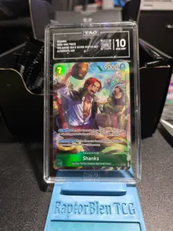 TAG 10 OP14-027 Shanks Alt Art Rare not PSA 10 One Piece - Image 1