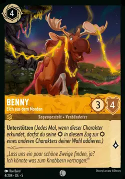 Disney Lorcana Himmelsleuchten Einzelkarten NO FOIL Sleeved NM DE Monatsupdates - Image 4