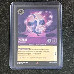 Disney Lorcana Merlin Shapeshifter Foil 53/204 EN2 NM-M Rise Of The Floodborn - Image 2
