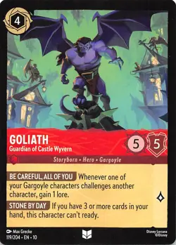 Goliath Guardian of Castle Wyvern 119/204 Whispers in the Well Disney Lorcana - Image 1
