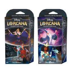 Lorcana Rise of the Floodborn Starter Deck Set of 2 - Brand New + Sealed Disney - Image 1