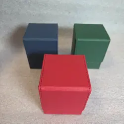 3 PACK Durable PU Leather Card Deck Holder Box Set Trading Game Storage - New - Image 1