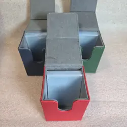 3 PACK Durable PU Leather Card Deck Holder Box Set Trading Game Storage - New - Image 2