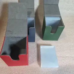 3 PACK Durable PU Leather Card Deck Holder Box Set Trading Game Storage - New - Image 3