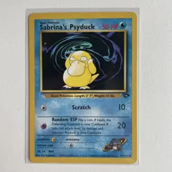 Sabrina's Psyduck 99/132 Gym Challenge Common Pokemon Card - Image 1