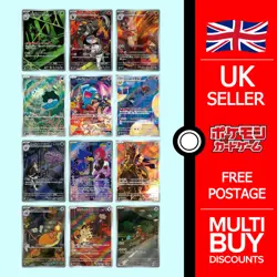 sv10 AR Glory of Team Rocket Full Art Rares Japanese Pokemon Cards Singles - Image 1