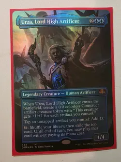 Urza, Lord High Artificer Borderless Foil Mythic Dominaria Remastered 423 Blue … - Image 1