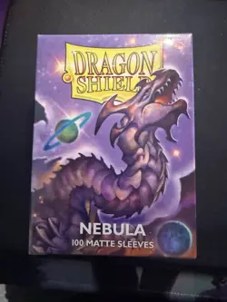 Dragon Shield Nebula Matte Premium Card Sleeves 100 Textured Back Standard Size - Image 1
