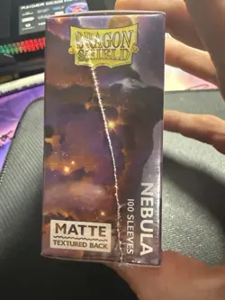 Dragon Shield Nebula Matte Premium Card Sleeves 100 Textured Back Standard Size - Image 4