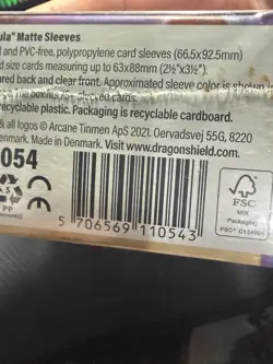 Dragon Shield Nebula Matte Premium Card Sleeves 100 Textured Back Standard Size - Image 5