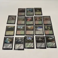 Mtg Final Fantasy Surge Foil Land Lot! - Image 1