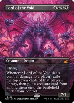 Lord of the Void (Anime Borderless) -Foil Near Mint MTG Ravnica Remastered - Image 1