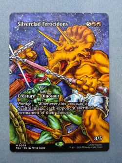 Silverclad Ferocidons (Borderless) NM - Teenage Mutant Ninja Turtles MTG PZA 9 - Image 1