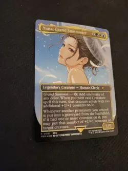 Yuna, Grand Summoner Borderless Special Promo Final Fantasy MTG FOIL - Image 3