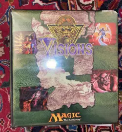 Magic The Gathering : 1997 Visions Binder Authentic Wizards Ultra Pro 3 Ring - Image 1