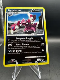 2008 Pokemon Drapion LV.44 15/100 Reverse Holo -Stormfront (Vintage) - Image 4