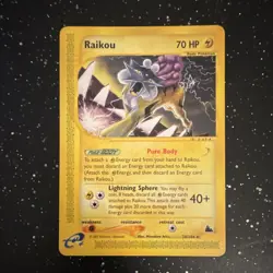 Raikou 28/144 Skyridge Rare Regular Pokemon TCG English - Image 1