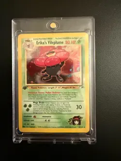 1st Edition 5/132 Erika's Vileplume Holo Rare Pokemon Card TCG NEAR MINT-MINT - Image 1