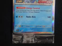 POKEMON SCARLET VIOLET BASE SET PRERELEASE STAFF STAMP 4 PROMO CARD PACK SEALED - Image 3