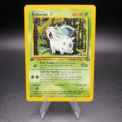 Pokemon Nidoran F 57/64 First Edition Jungle Regular - LP - Image 1