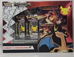 Pokemon Celebrations 25th Anniversary Lance's Charizard V Collection Box Pokemon - Image 1