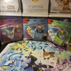 Pokemon TCG Prismatic Evolutions Tech Sticker Collection All 3 Sealed - Image 1