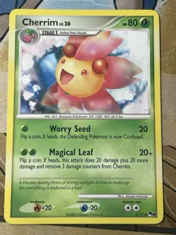 Cherrim 6/17 Pop Series 8 Regular Uncommon Pokemon TCG Card LP+ - Image 1