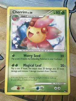 Cherrim 6/17 Pop Series 8 Regular Uncommon Pokemon TCG Card LP+ - Image 2