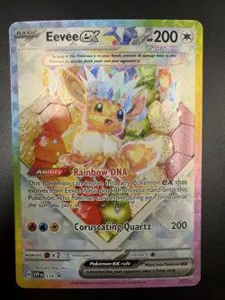 Eevee ex 174 - S&V Prismatic SPC Black Star Promo SIR Pokemon TCG - NM BM3 - Image 1