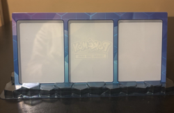Pokemon 3 Card Magnetic Acrylic Display Case Blue - Image 1